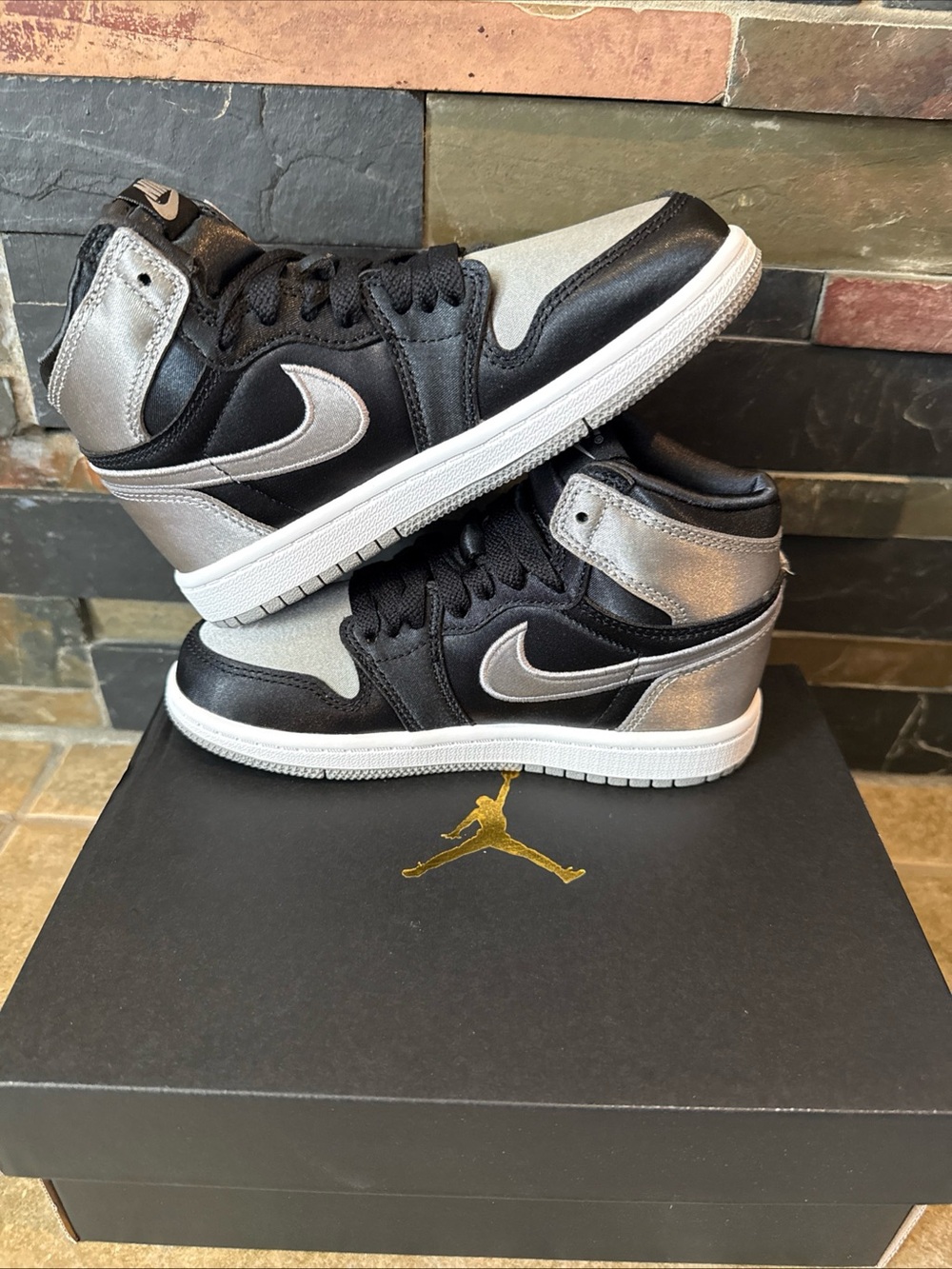 Jordan 1 Retro High Size 12C Shoes Satin Shadow FD5304-010 FAST SHIPPING